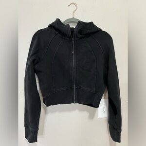 Cropped lululemon black zip up